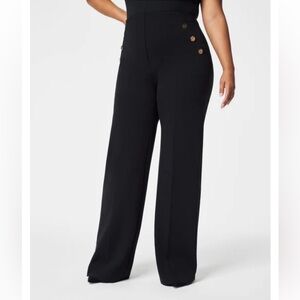 ❄️ Spanx 20849 The Perfect Pant, Button Wide Leg Pant